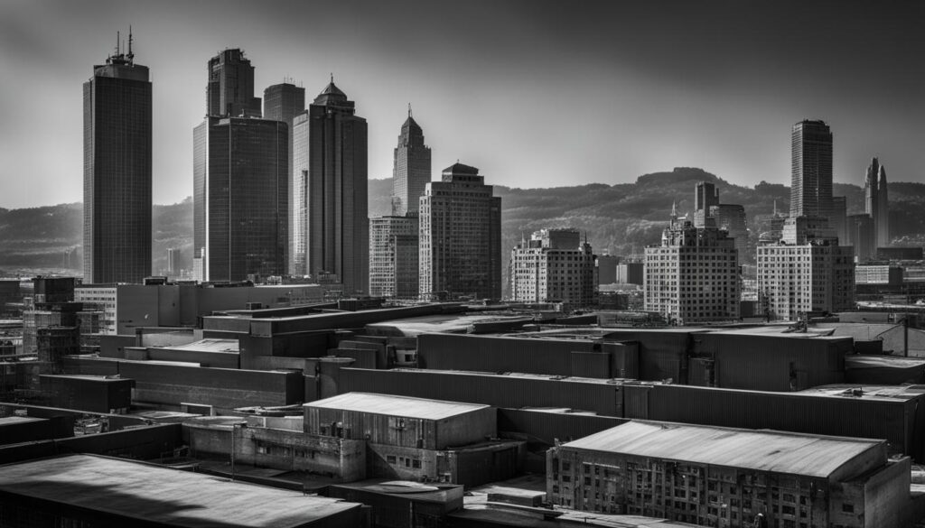 black and white cityscape black and white cityscape