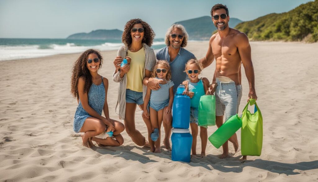 family enjoying eco-friendly vacation family enjoying eco-friendly vacation