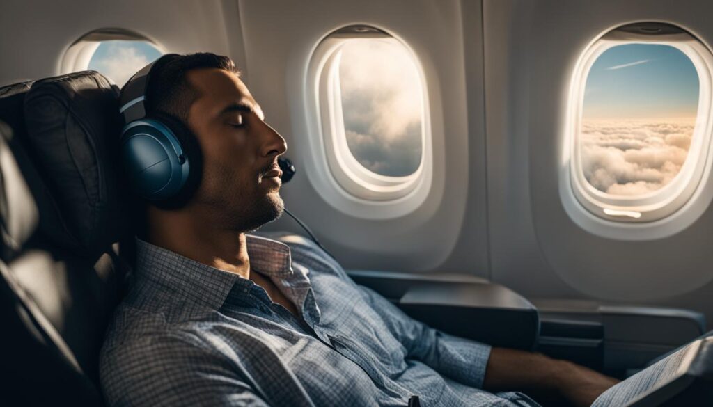 man sleeping on a plane man sleeping on a plane