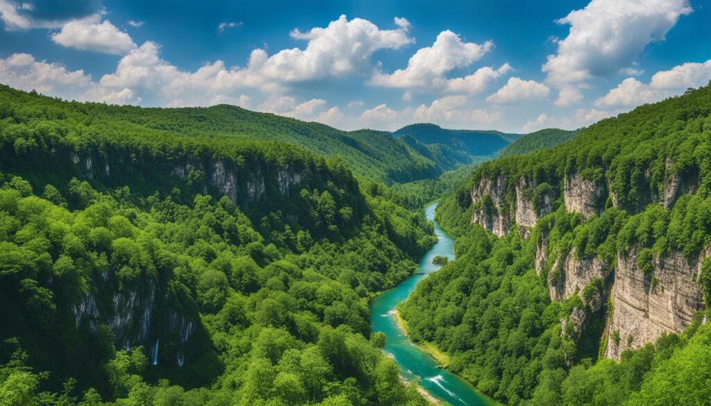 scenic view in Podyji National Park scenic view in Podyji National Park