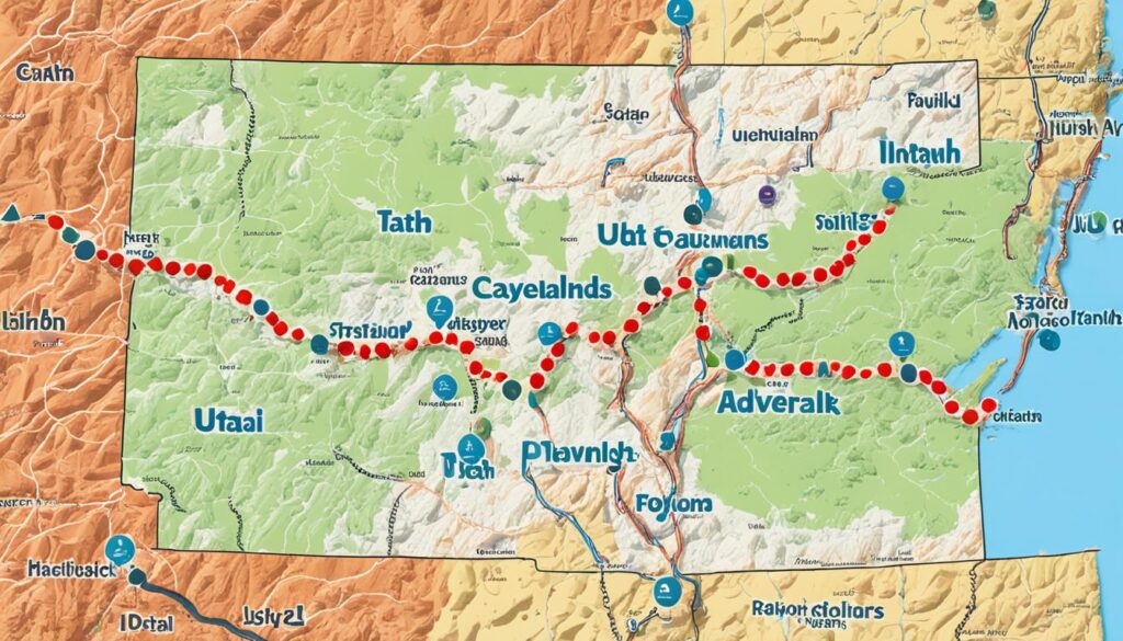 travel itinerary Utah travel itinerary Utah