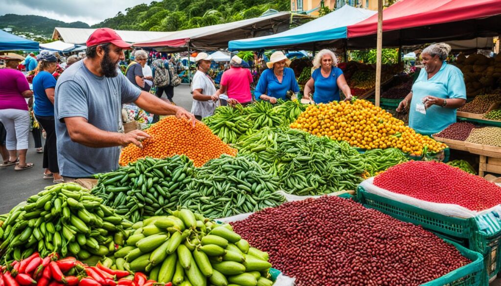 vibrant markets in Castries vibrant markets in Castries