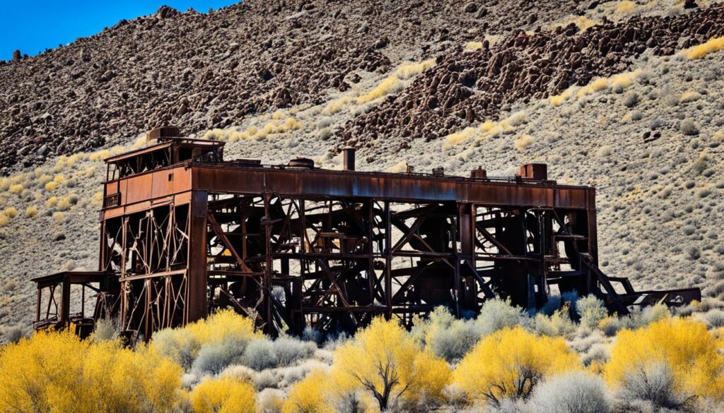 Abandoned mining sites in Carson City region Abandoned mining sites in Carson City region
