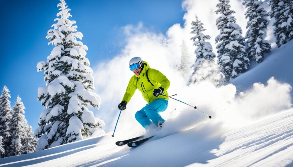 April skiing in Lake Tahoe April skiing in Lake Tahoe