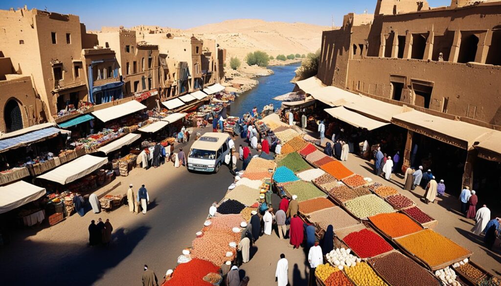 Aswan Shopping Scene Aswan Shopping Scene