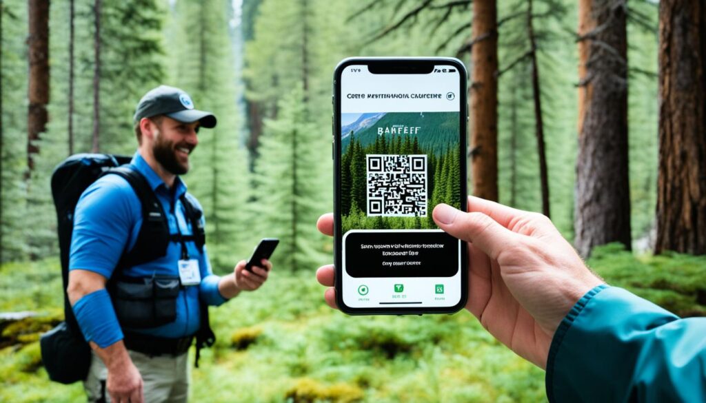 Banff National Park pass QR code Banff National Park pass QR code