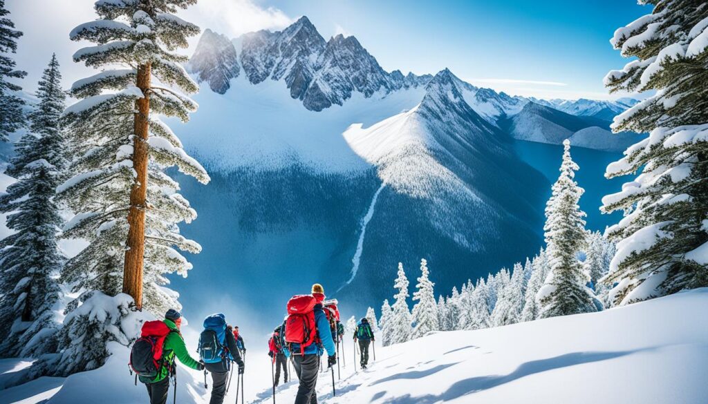 Banff winter hiking Banff winter hiking