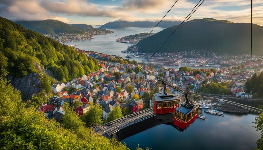 Bergen funicular and cable car rides Bergen funicular and cable car rides