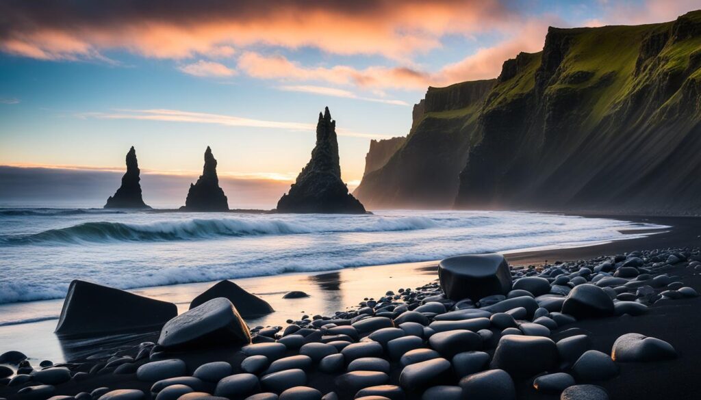 Best Icelandic landmarks Reynisfjara beach Best Icelandic landmarks Reynisfjara beach