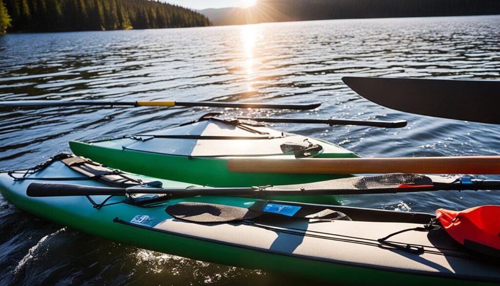 Canoeing gear and paddling equipment Canoeing gear and paddling equipment