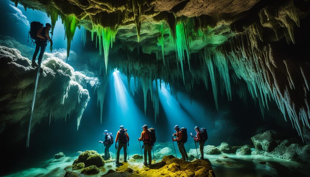 Caribbean cave exploration Caribbean cave exploration