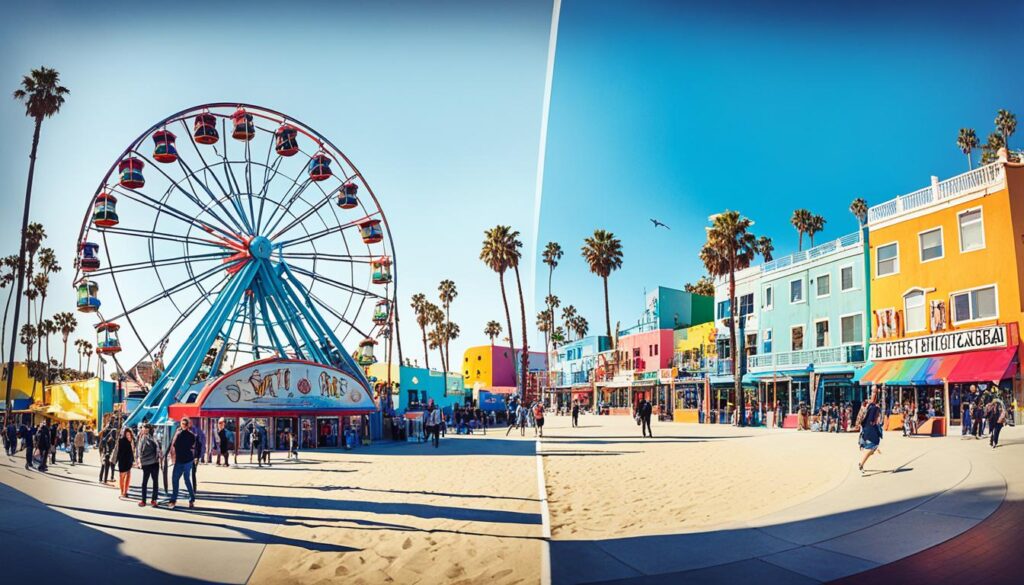 Comparison of Santa Monica and Venice Beach Comparison of Santa Monica and Venice Beach