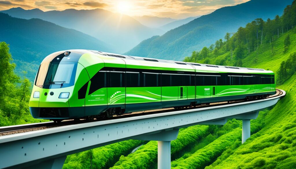 Eco-friendly train Eco-friendly train