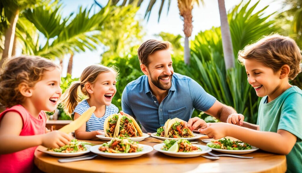 Family enjoying a meal together Family enjoying a meal together
