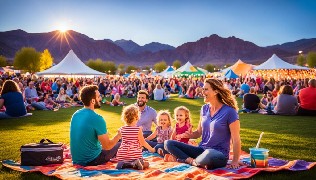 Family enjoying live music in Henderson Family enjoying live music in Henderson