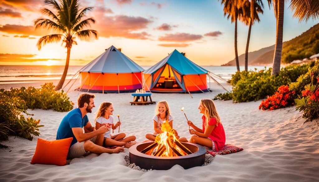 Family glamping in the Caribbean Family glamping in the Caribbean
