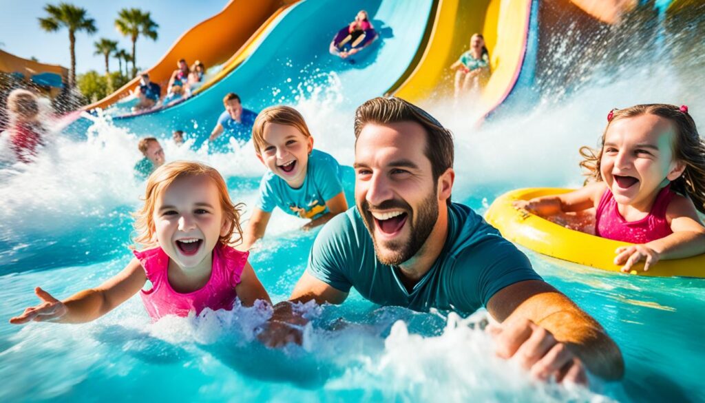 Family having fun at Aquatica Orlando and SeaWorld Orlando Family having fun at Aquatica Orlando and SeaWorld Orlando