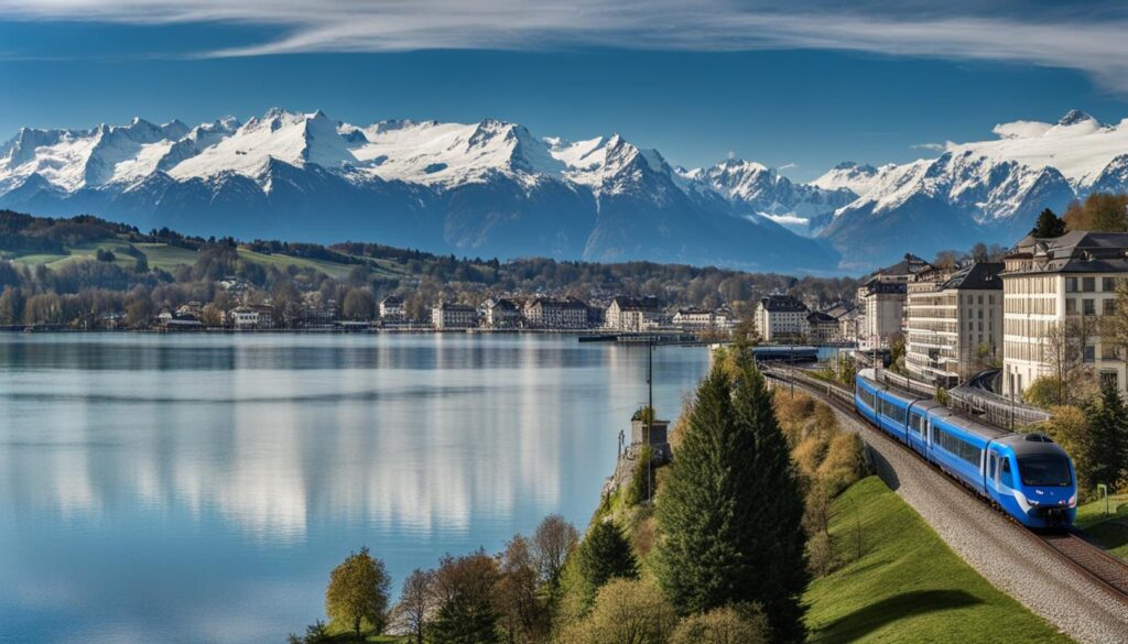 Geneva to Montreux Train Geneva to Montreux Train
