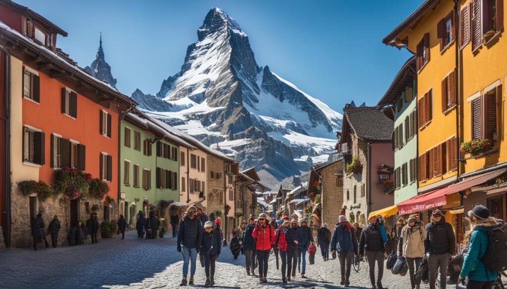 Getting around Zermatt on foot Getting around Zermatt on foot