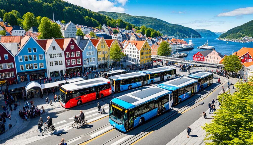 Getting around the city of Bergen Getting around the city of Bergen