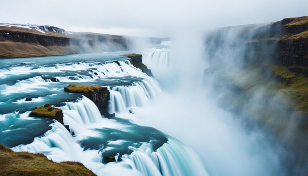 Gullfoss Majestic Waterfall Gullfoss Majestic Waterfall