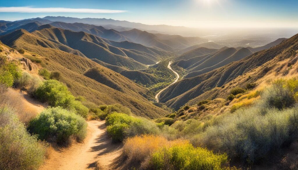 Hiking trails in the Santa Monica Mountains Hiking trails in the Santa Monica Mountains