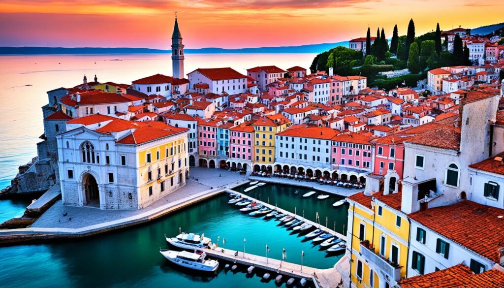Historic Piran on the Adriatic Coast Historic Piran on the Adriatic Coast