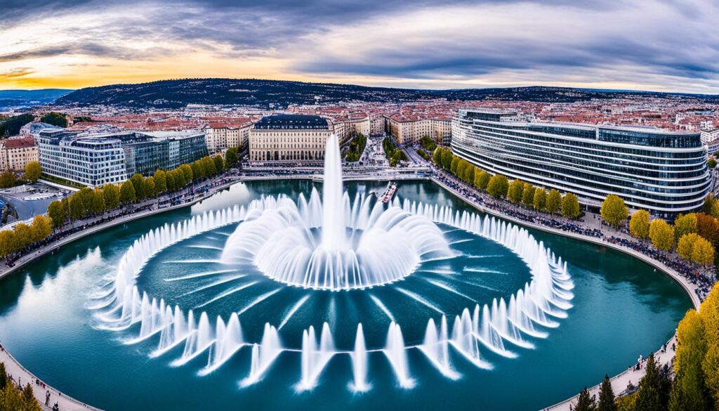 Jet d'Eau observation spots Jet d'Eau observation spots