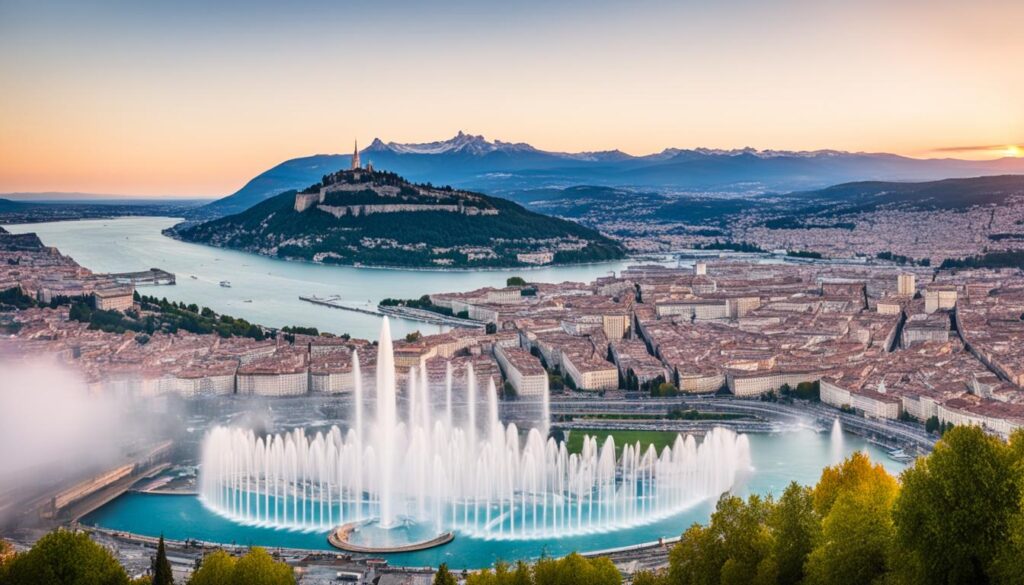 Jet d'Eau viewpoints Jet d'Eau viewpoints