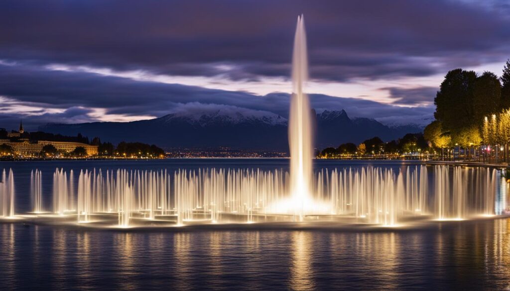 Jet d'Eau viewpoints Jet d'Eau viewpoints