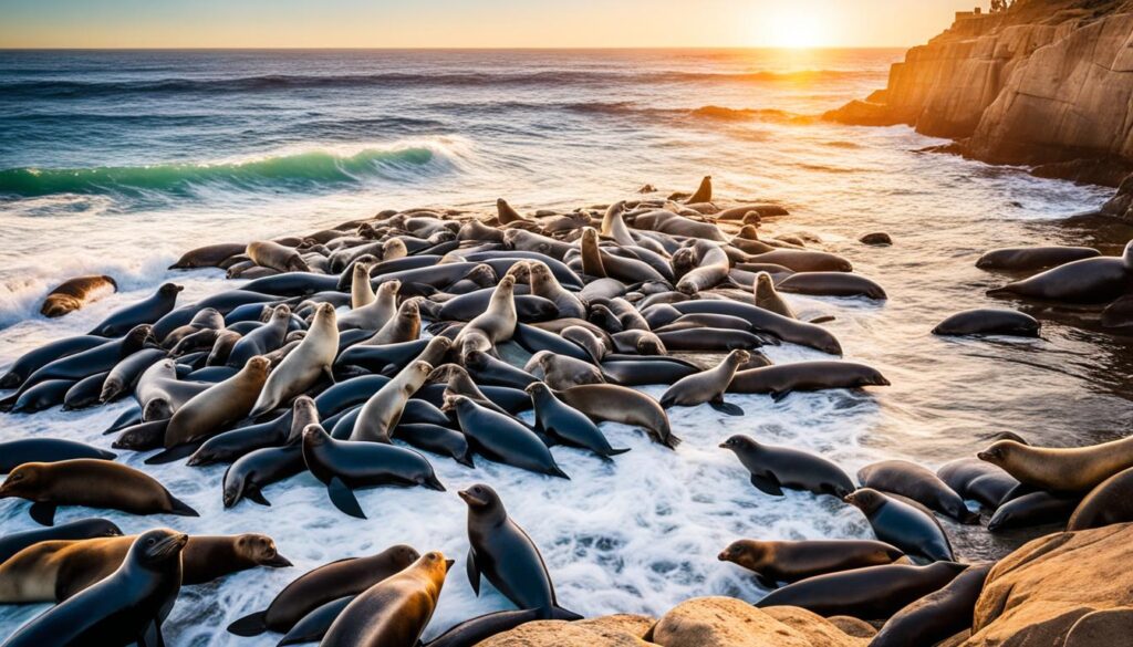 La Jolla seals and sea lions La Jolla seals and sea lions