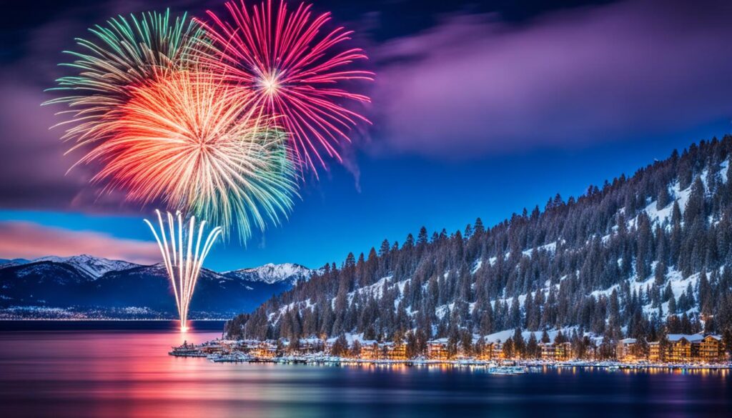 Lake Tahoe fireworks Lake Tahoe fireworks