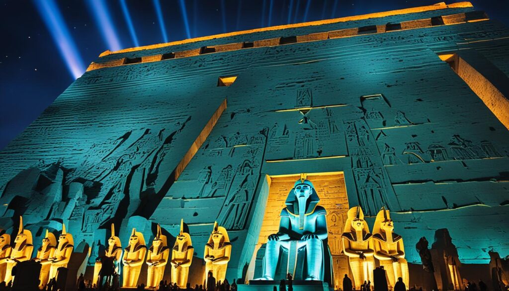 Luxor sound and light show Luxor sound and light show