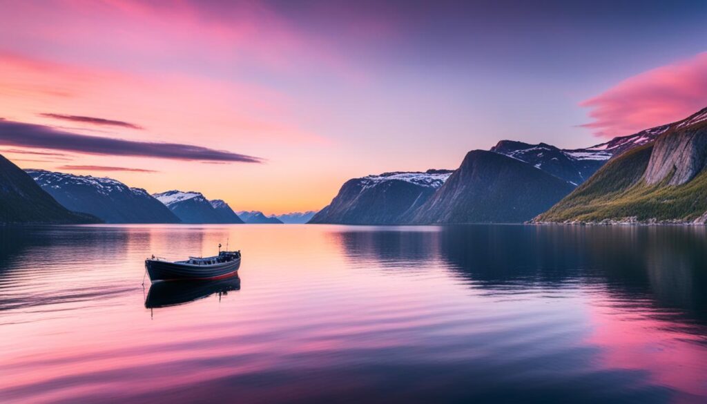 Midnight sun in Norway Midnight sun in Norway