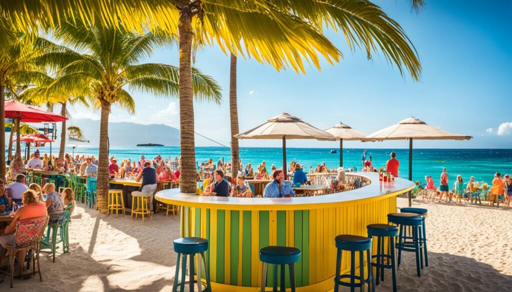 Montego Bay beachfront bar Montego Bay beachfront bar