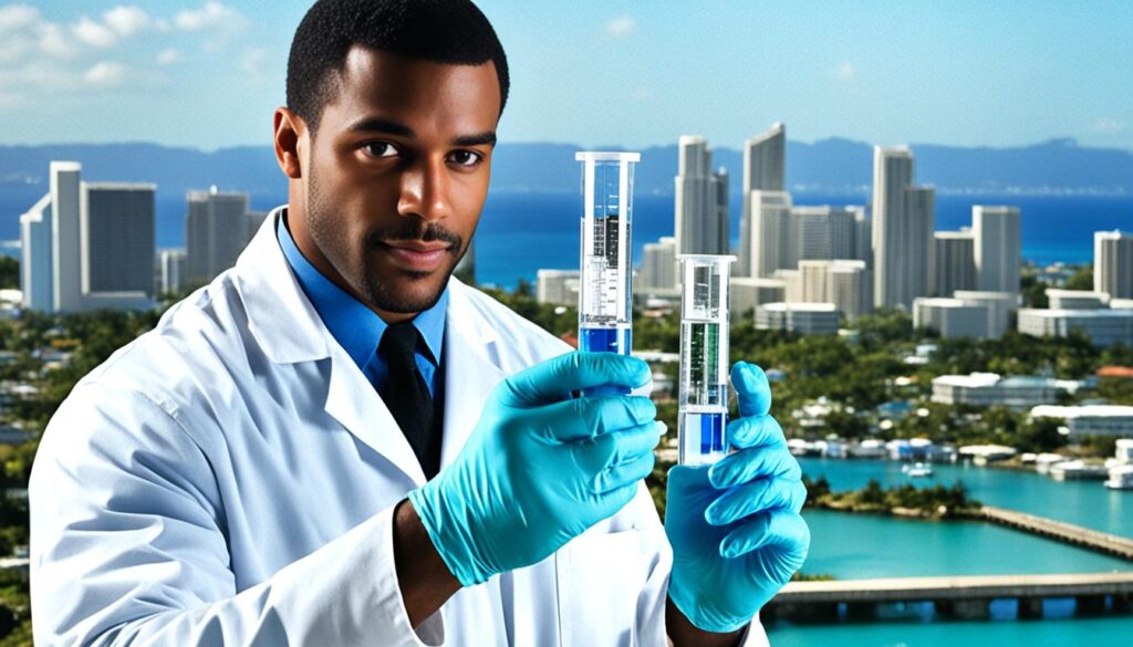 Montego Bay water testing Montego Bay water testing