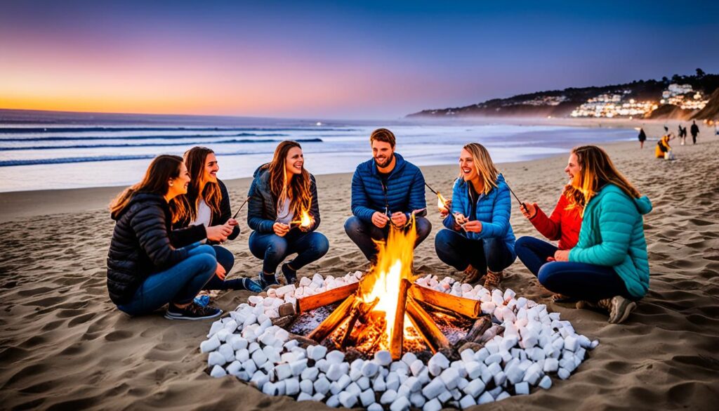 Moonlight State Beach bonfires Moonlight State Beach bonfires