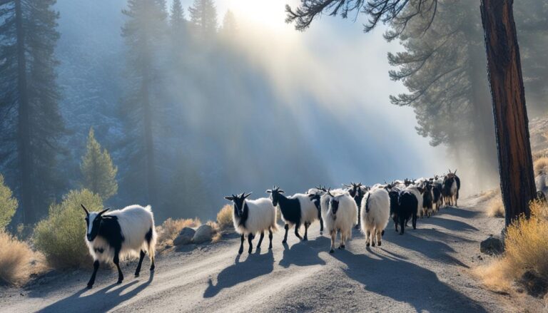 Morning walks with High Sierra Pack Goats in Carson City