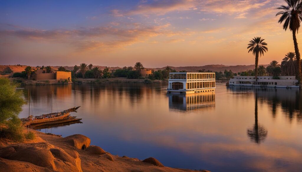Nile River views from Nubian Museum Nile River views from Nubian Museum