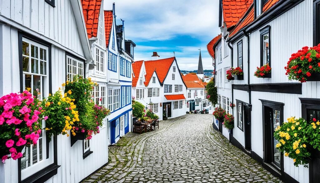 Old Stavanger historic houses Old Stavanger historic houses