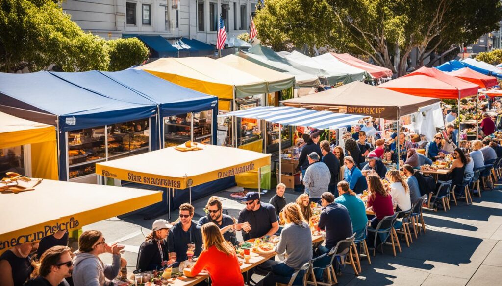 Outdoor dining in San Francisco Outdoor dining in San Francisco