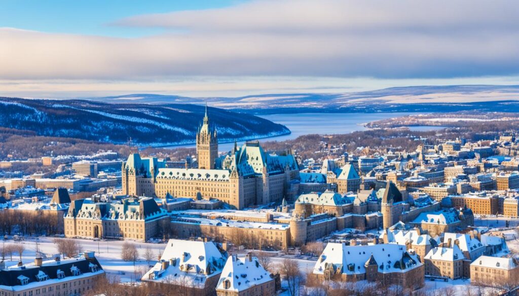 Quebec City winter sightseeing Quebec City winter sightseeing