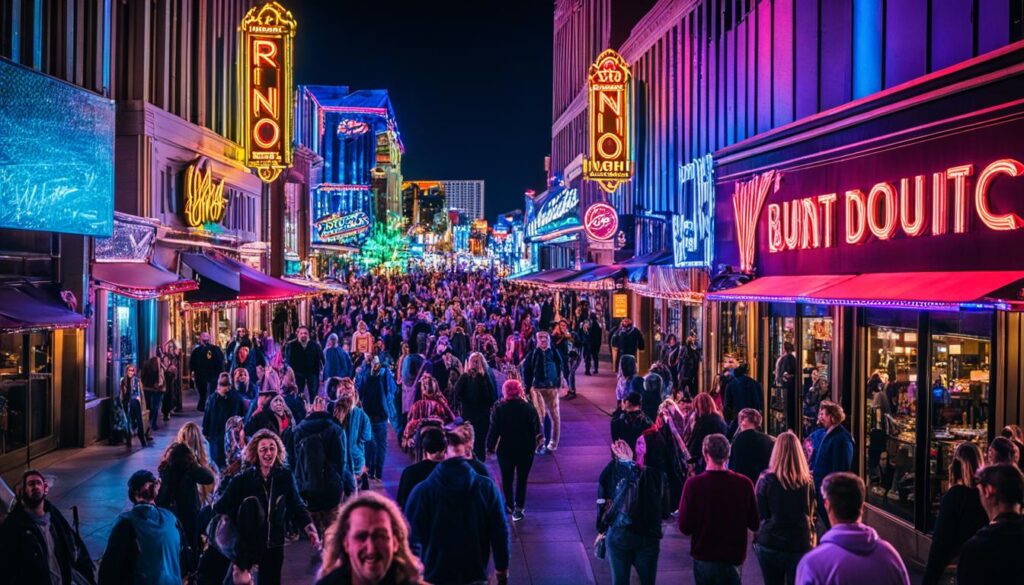 Reno night scene Reno night scene