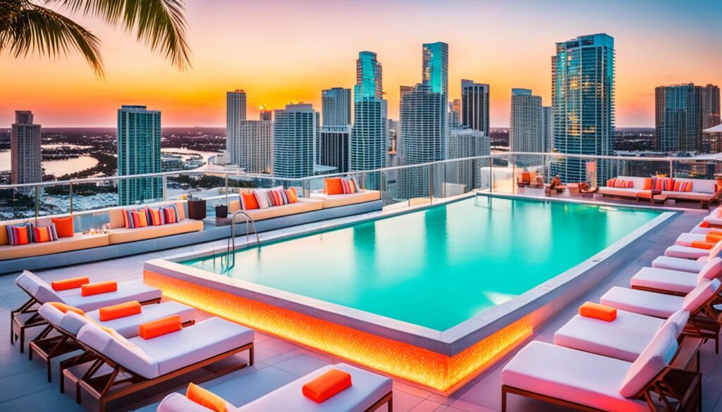 Rooftop Pool and Bar in Miami Rooftop Pool and Bar in Miami