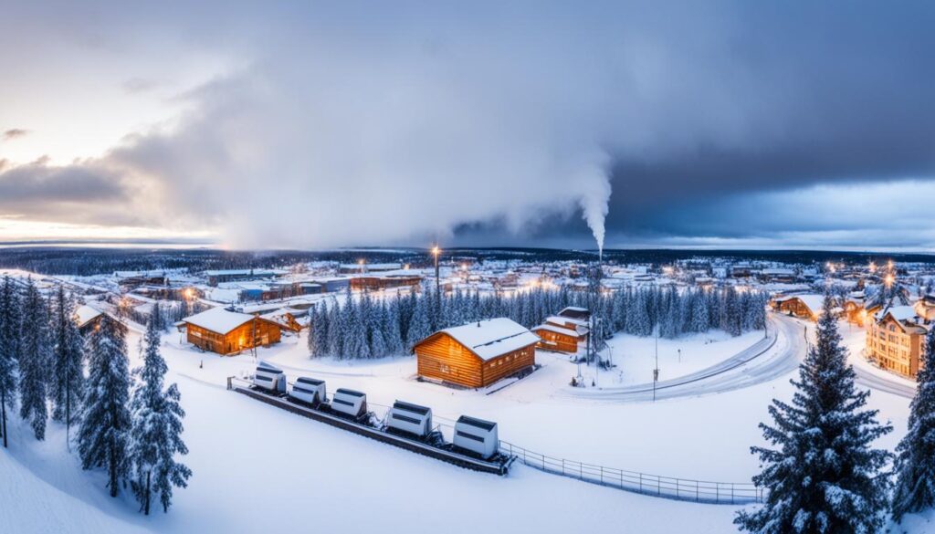 Rovaniemi snowfall during Christmas Rovaniemi snowfall during Christmas