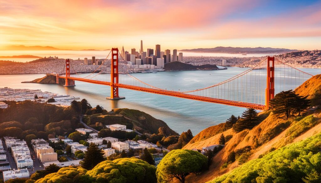 San Francisco skyline viewpoint San Francisco skyline viewpoint