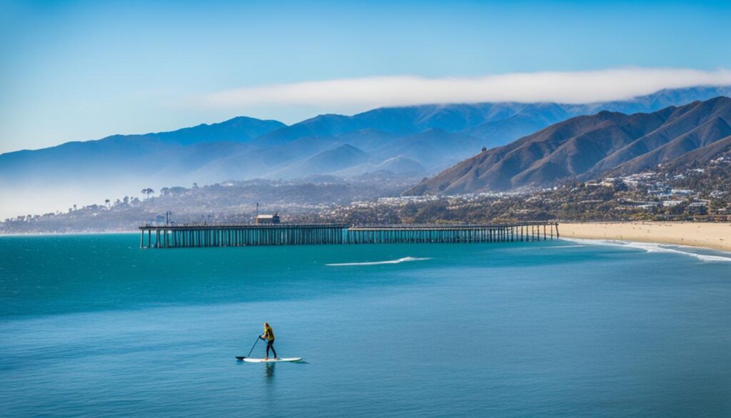 Santa Monica Bay paddleboard adventures Santa Monica Bay paddleboard adventures