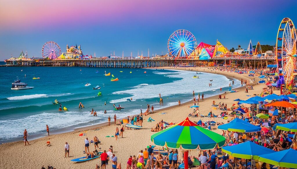 Santa Monica Beach attractions Santa Monica Beach attractions