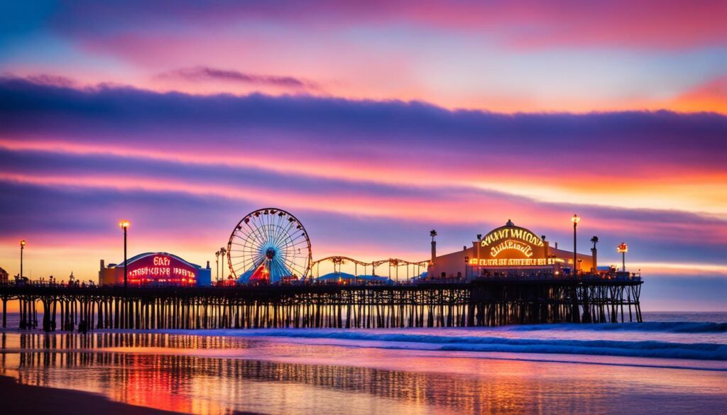 Santa Monica Pier Sunset Santa Monica Pier Sunset