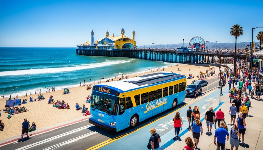 Santa Monica Pier shuttle service image Santa Monica Pier shuttle service image